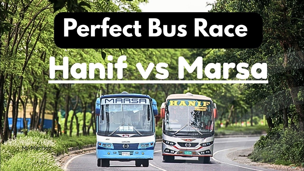 Hanif vs MARSA |🔥 Most Intense Bus Race Ever | High Speed Overtake Battle!