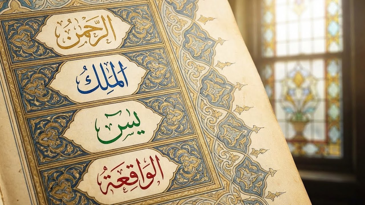 تلاوة عجيبة تريح القلوب 😌🎧 لسور يس والملك والواقعة والرحمن بصوت القارئ بن ناصر محمد