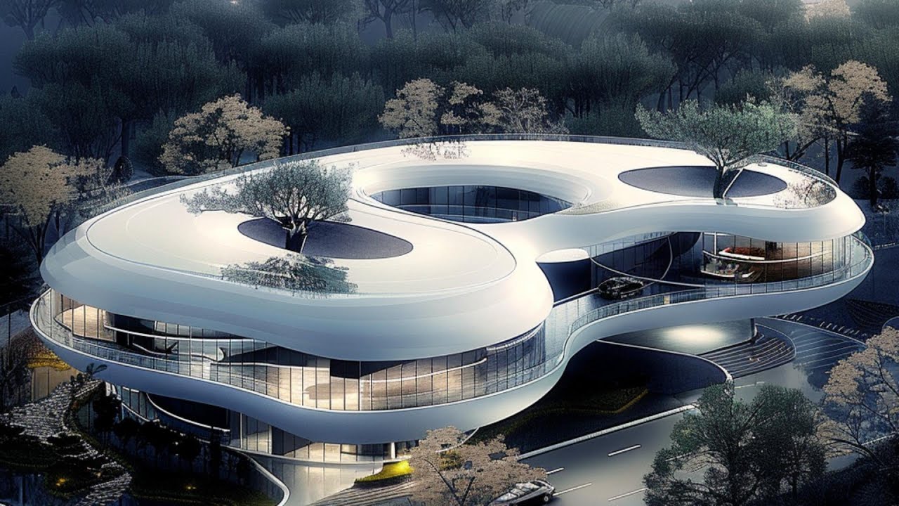 Futuristic house drawn by AI 15