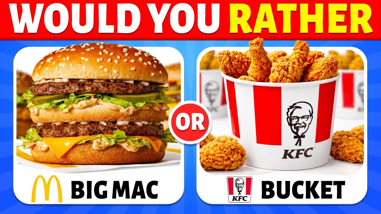 Что бы вы предпочли? Выпуск про вредную еду 🍔🍟 | Викторина о еде | Викторина от Lamby