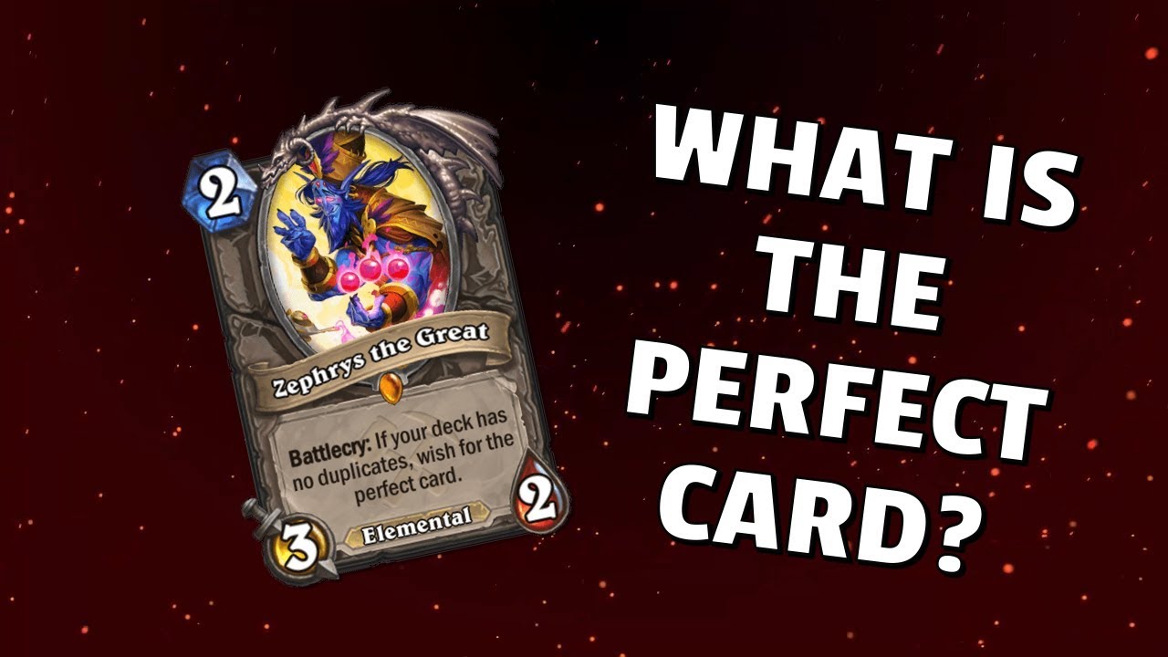 Hearthstone - Zephrys Shows us the Perfect Card