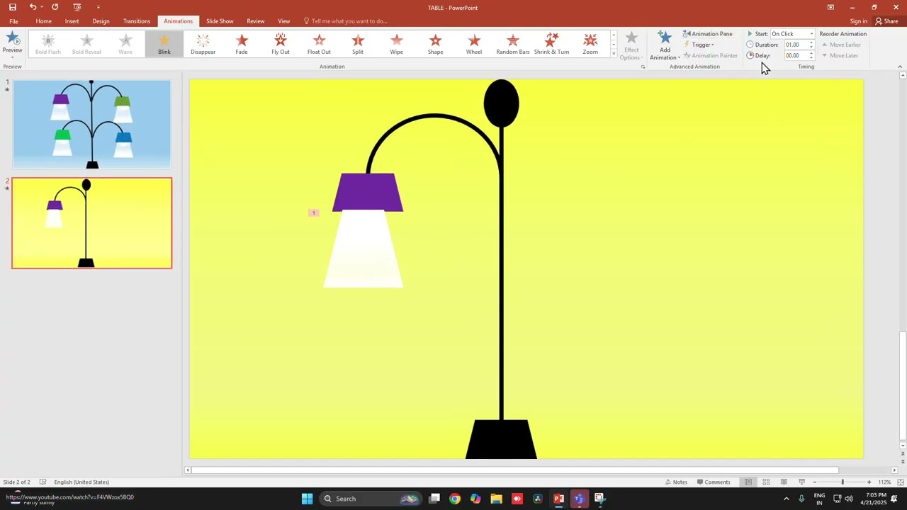 Light Lamps  Powerpoint | Led Bulb Light Powerpoint Animation Video | Powerpoint #gavyaeduzone