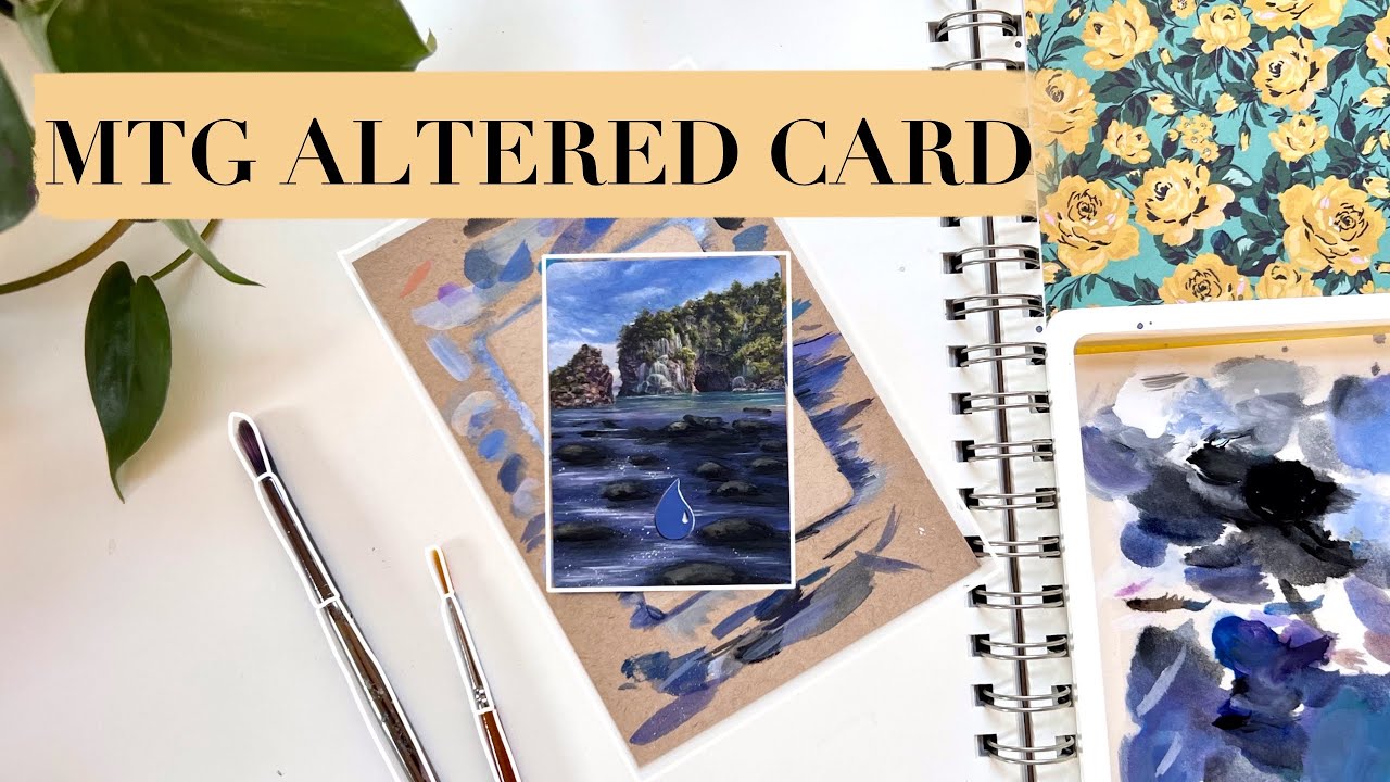 Painting a Magic the Gathering card alter
