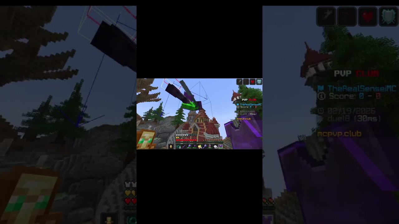 I dueled @cosmeticboot in mace pvp... #minecraft