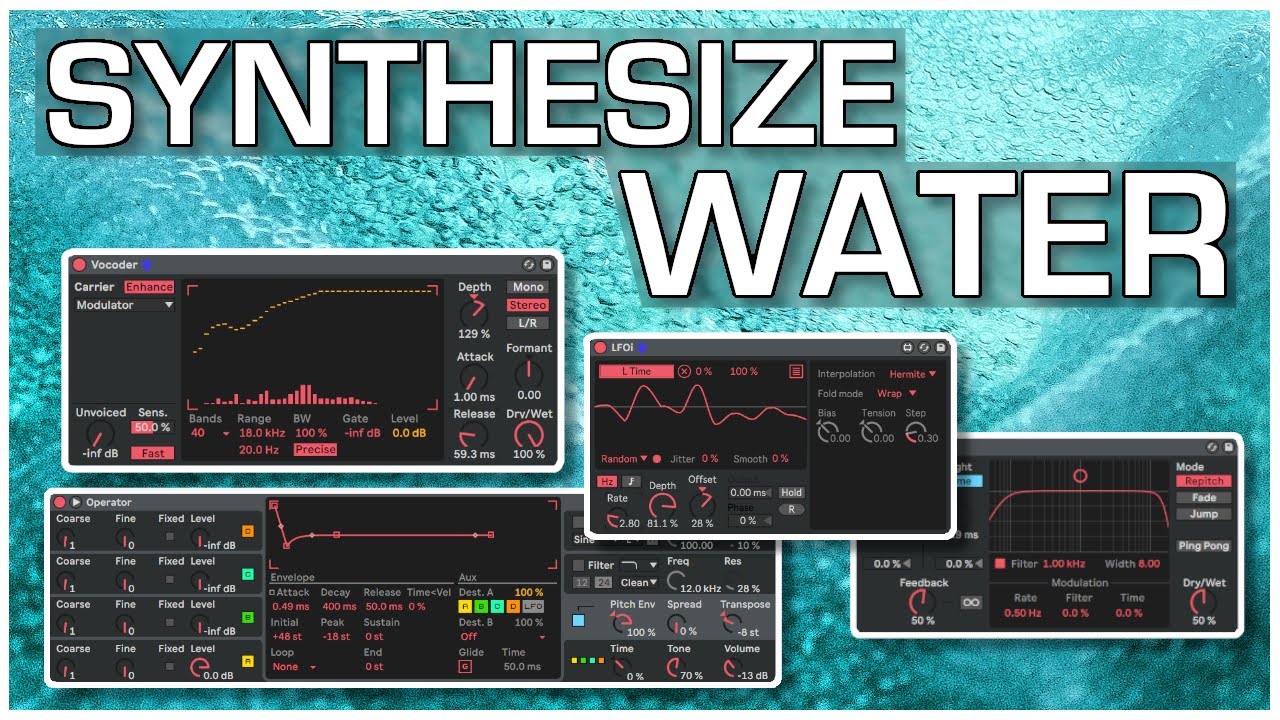 How to Synthesize WATER SFX