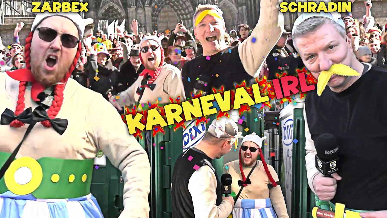 ZARBEX und SCHRADIN auf dem KÖLNER KARNEVAL🥳🍬(Es eskaliert komplett😱)