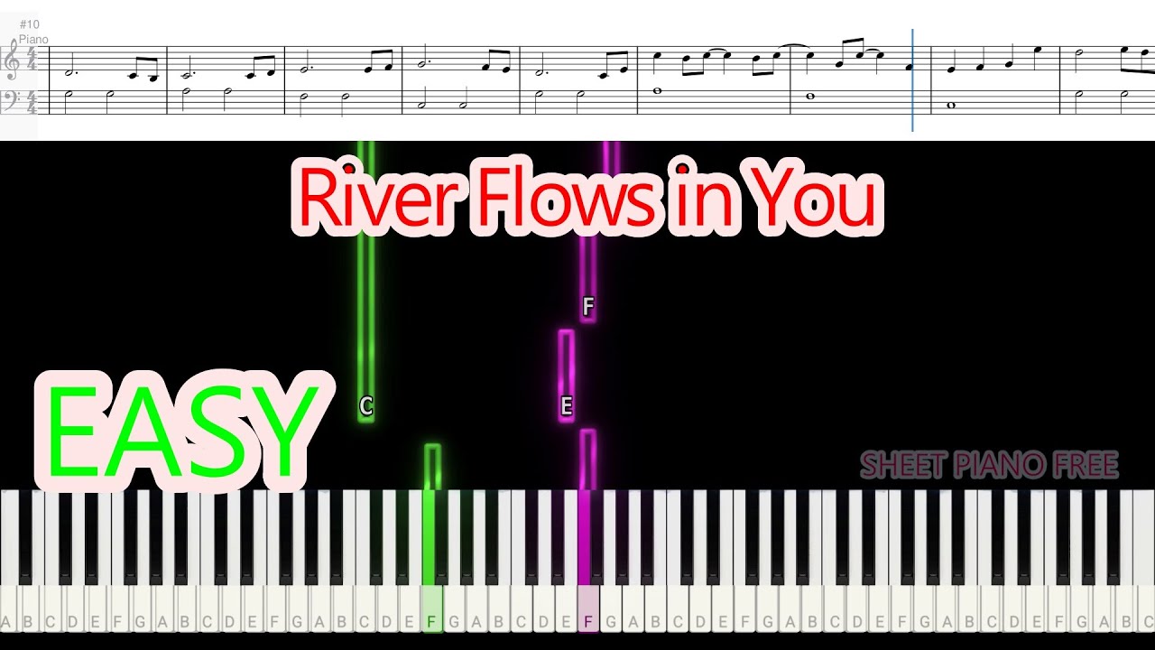 River Flows in You EASY | Sheet Free