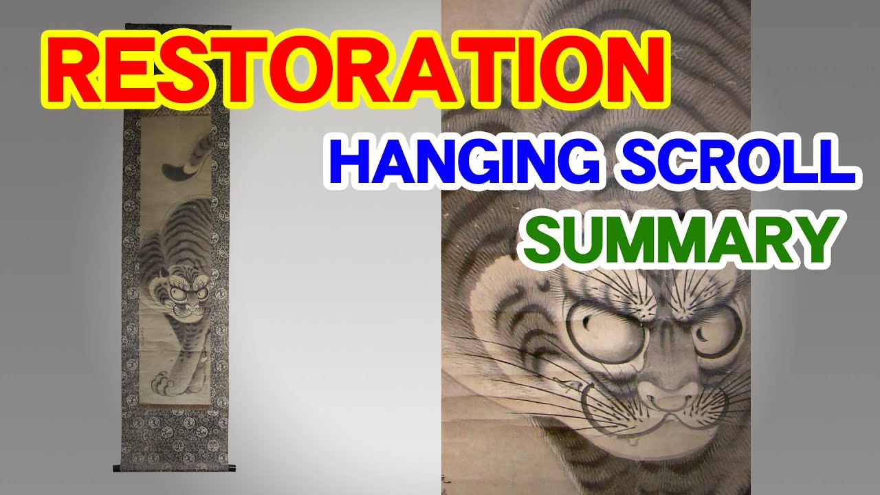 [KAKEJIKU (hanging scroll) / ART NOMURA] Restoration, Remounting Process