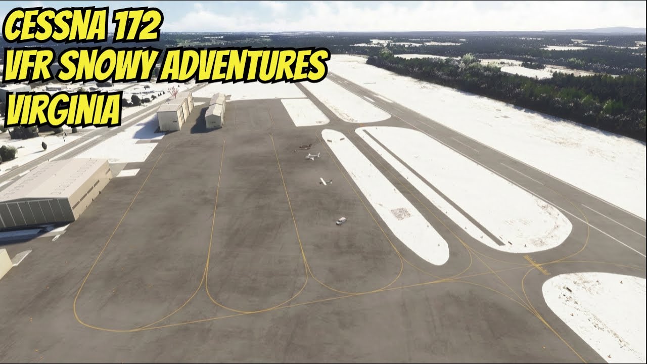 Cessna 172 VFR Snowy Adventures Virginia MSFS 2024