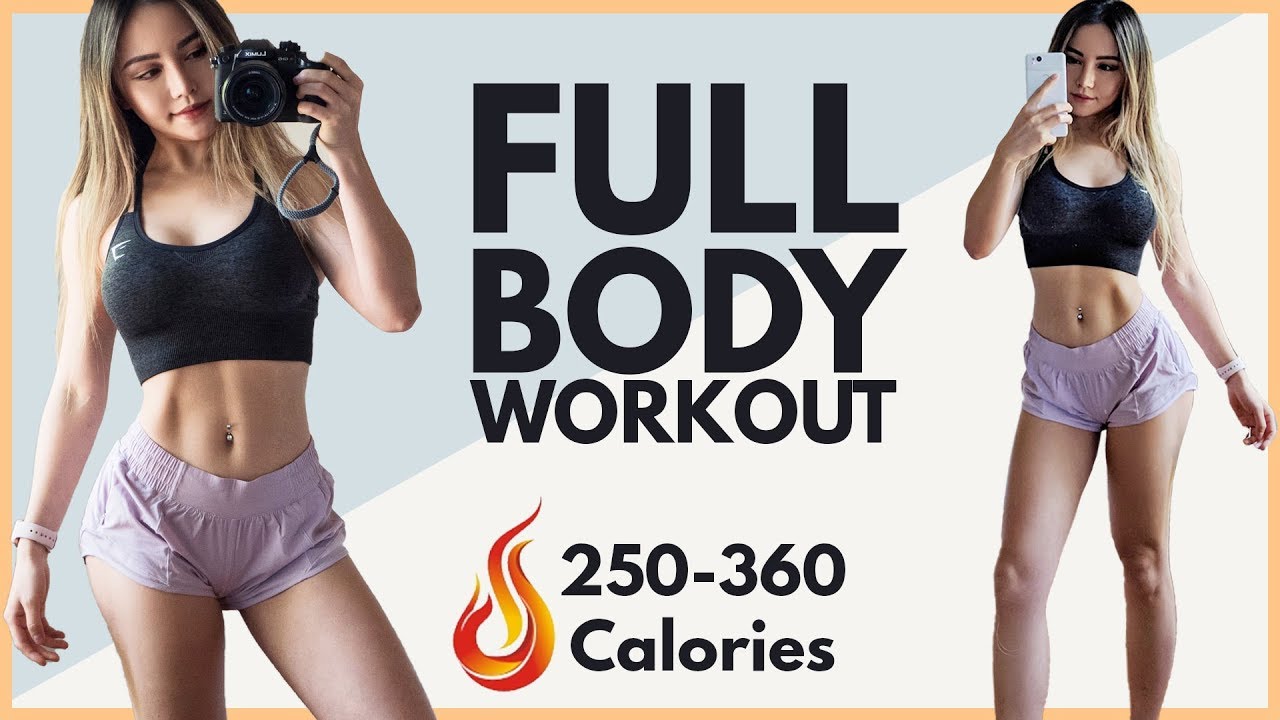 Burn 250-360 Calories & LOSE Love Handles! | Full Body Workout Routine