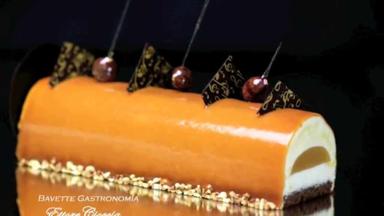 Bûche de Noel de mandarina y caramelo
