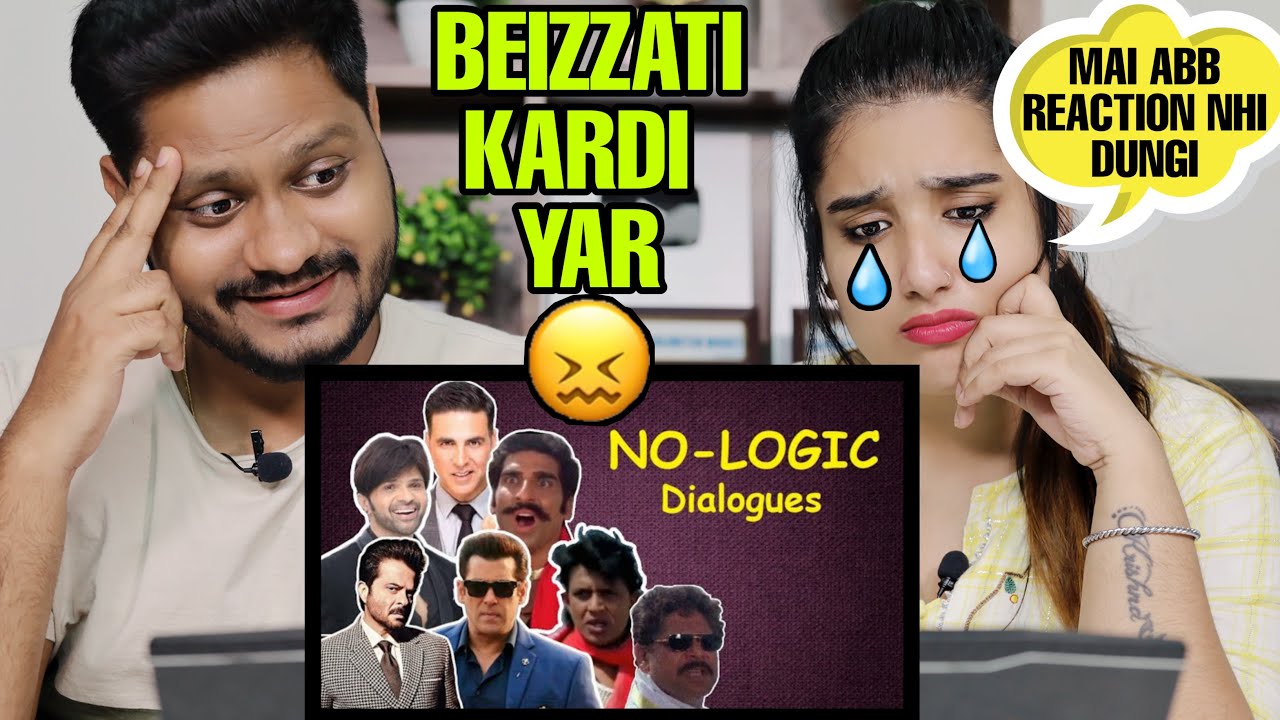 Indian Reaction On FUNNY NO LOGIC BOLLYWOOD DIALOGUES | Shilpa Views
