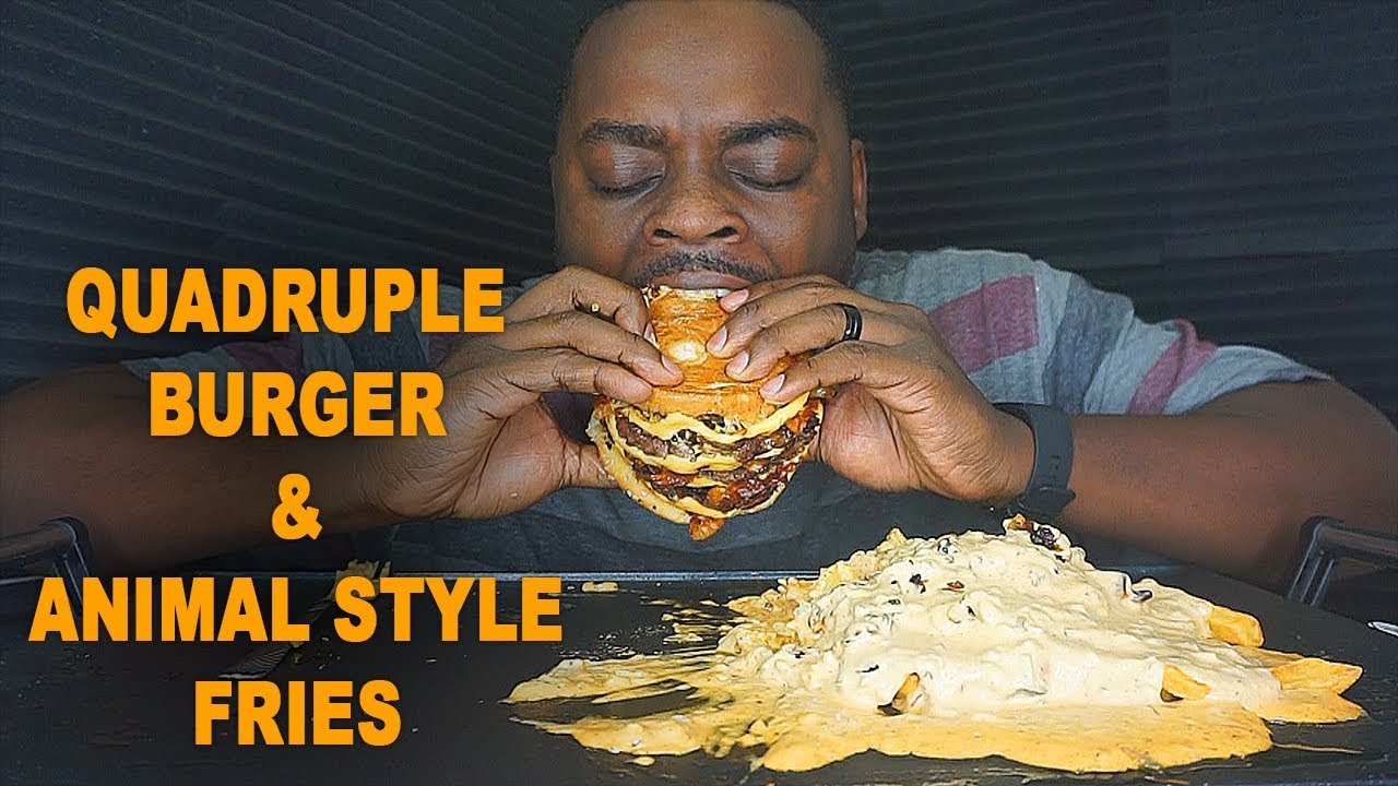 ЗВЕРЬ ПИР УНИЧТОЖАЕТ ЧЕТВЕРНОЙ БУРГЕР С ПОМОЩЬЮ КАРТОФЕЛЯ ФРИ В ЗВЕРИНОМ СТИЛЕ