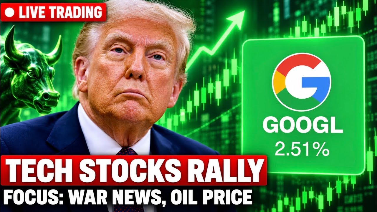 Tech Stocks Rally 📈 $GOOG Gap Up, $DELL All-Time High | Live Trading Stock Market Today