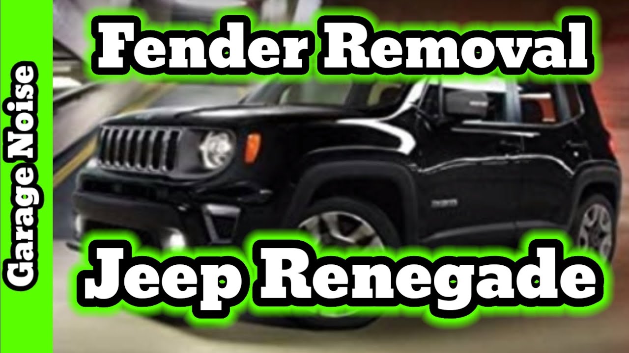 How to remove the fender on a Jeep Renegade