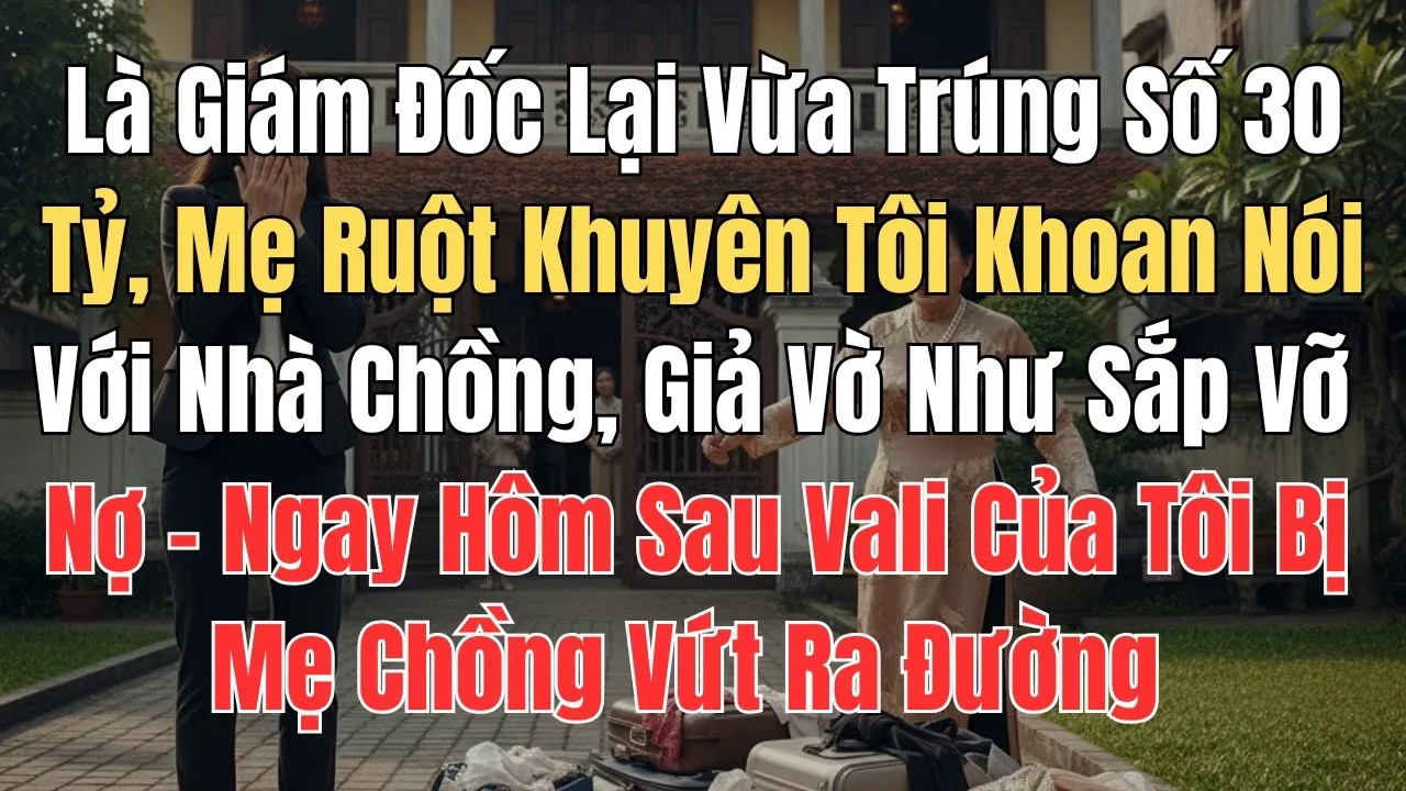Vừa Tr&uacute;ng Số 30 Tỷ, Mẹ Ruột Khuy&ecirc;n Khoan N&oacute;i Với Nh&agrave; Chồng, Giả Vờ Vỡ Nợ - H&ocirc;m Sau Mẹ Chồng Vứt Vali