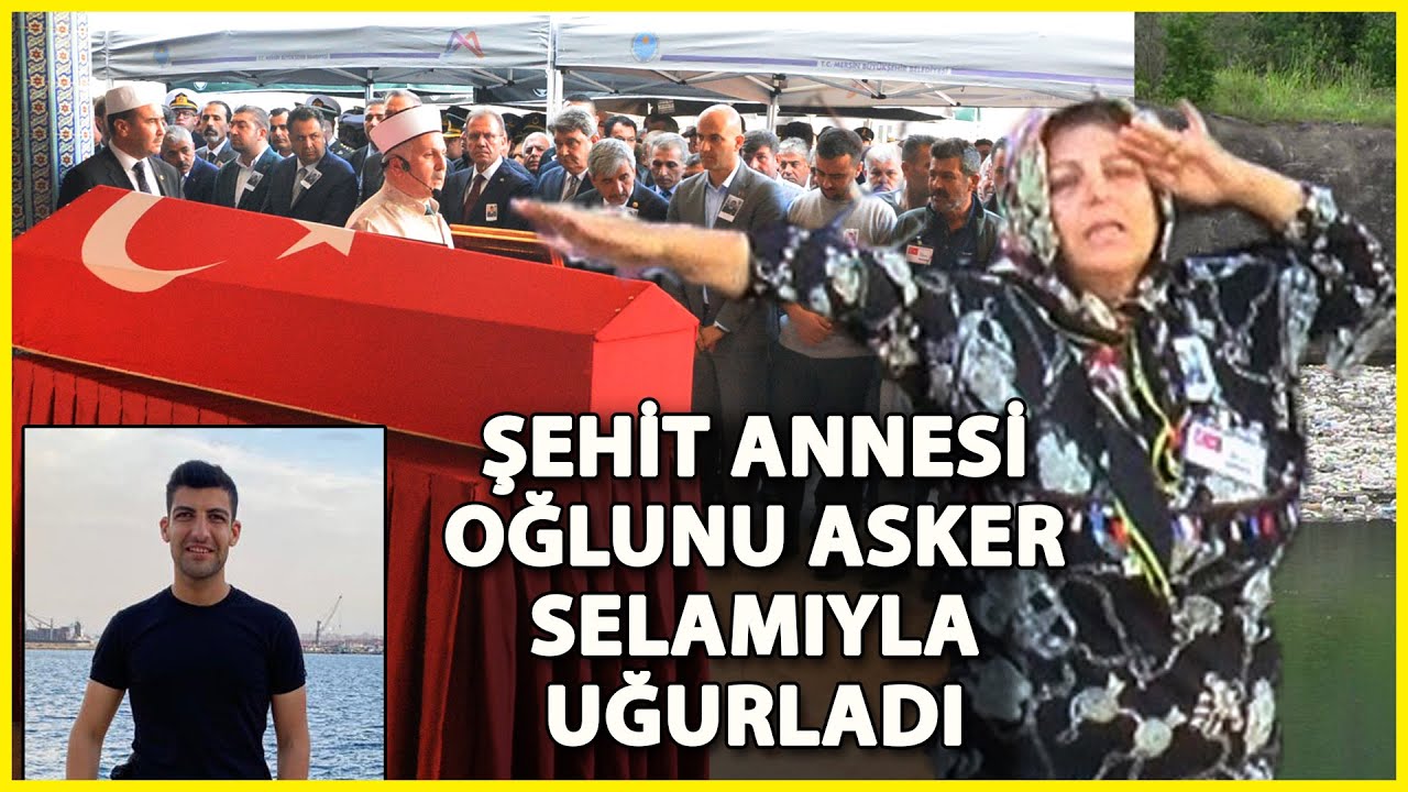 Şehit Annesi, Oğlunu Asker Selamıyla Uğurladı