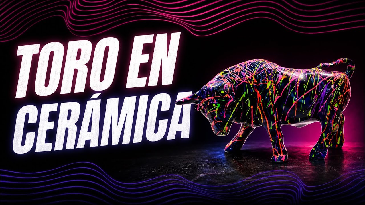como pintar un toro en ceramica