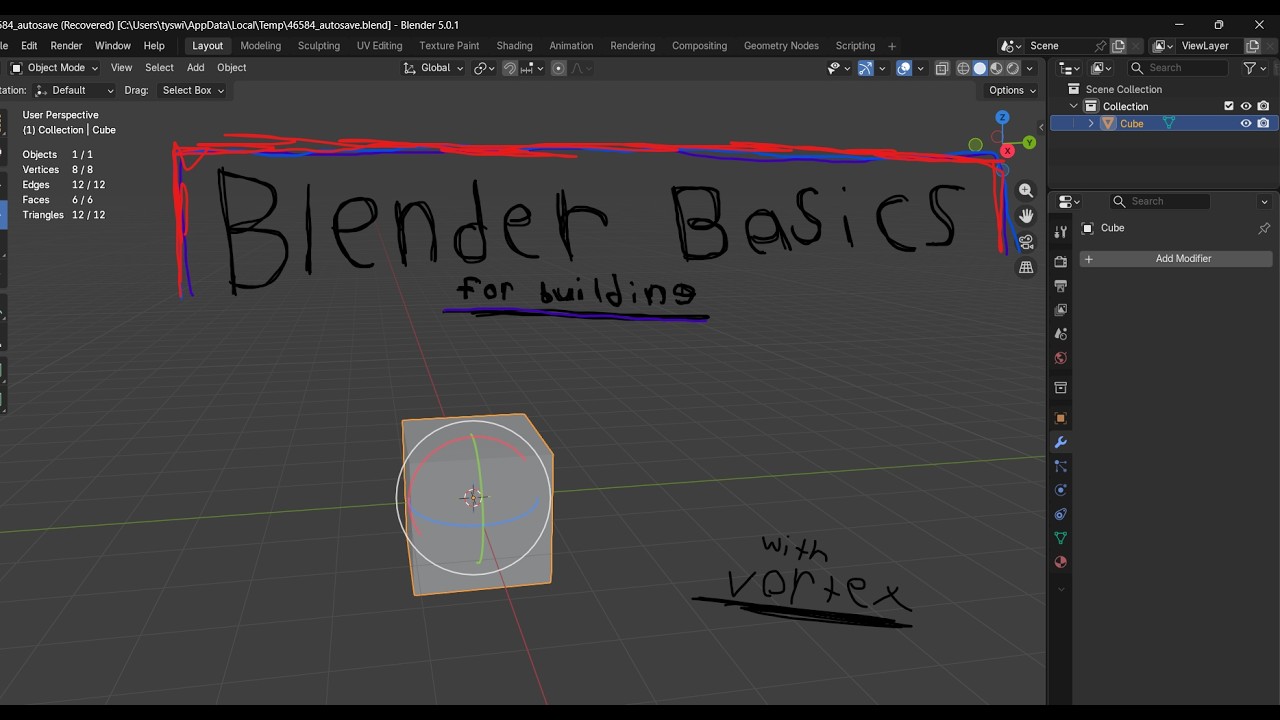 Blender For Studio Basics - Deepwoken style Roblox Building Tutorial