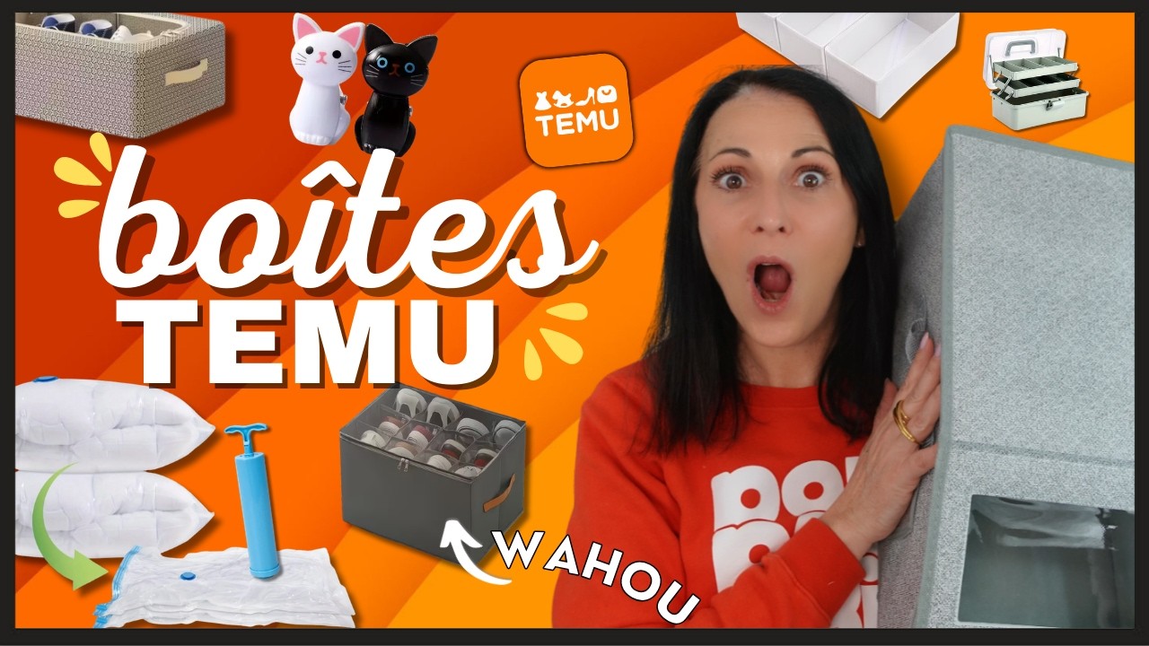 Des boîtes qui déboîtent ! 😱📦 #Temu rangement maison & dressing