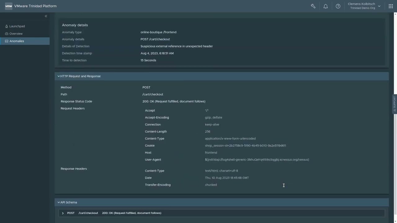 Project Trinidad: Zero Day Attack Detection in Modern Applications