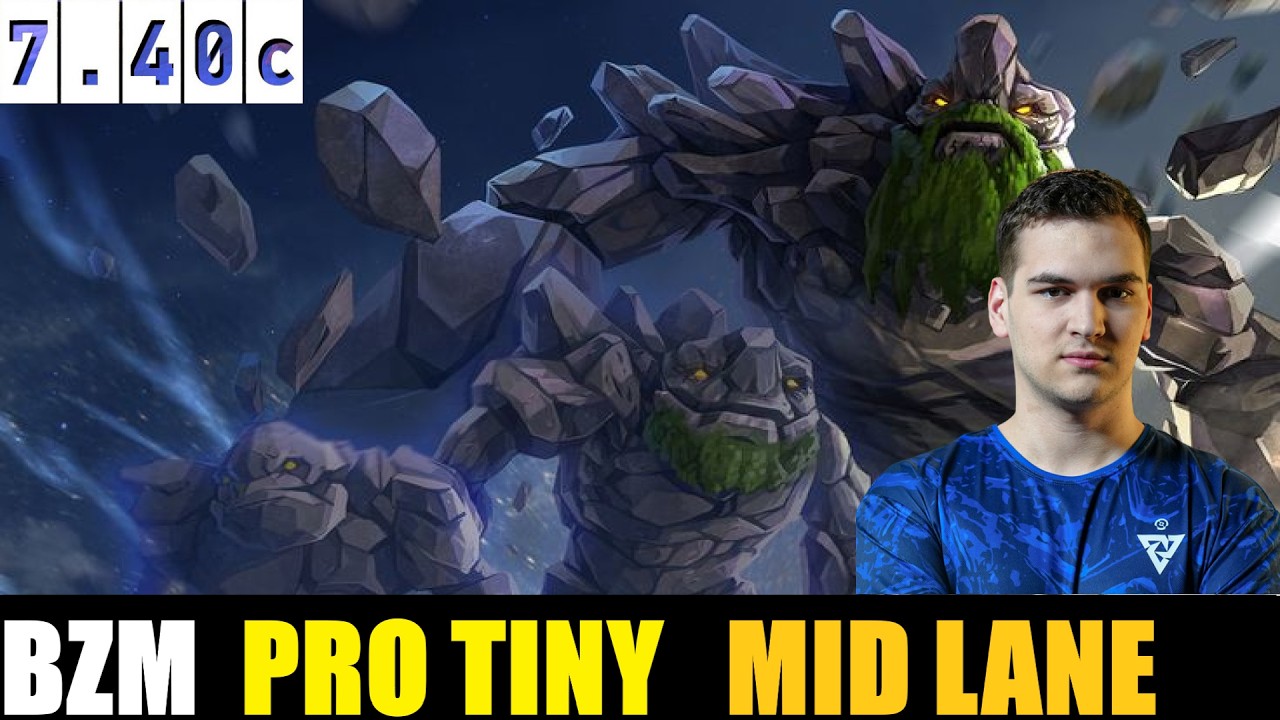 🤯 BZM [TINY] MID 7.40c - DOTA 2 HIGHEST MMR MATCH#dota2   #dota2gameplay   #bzm