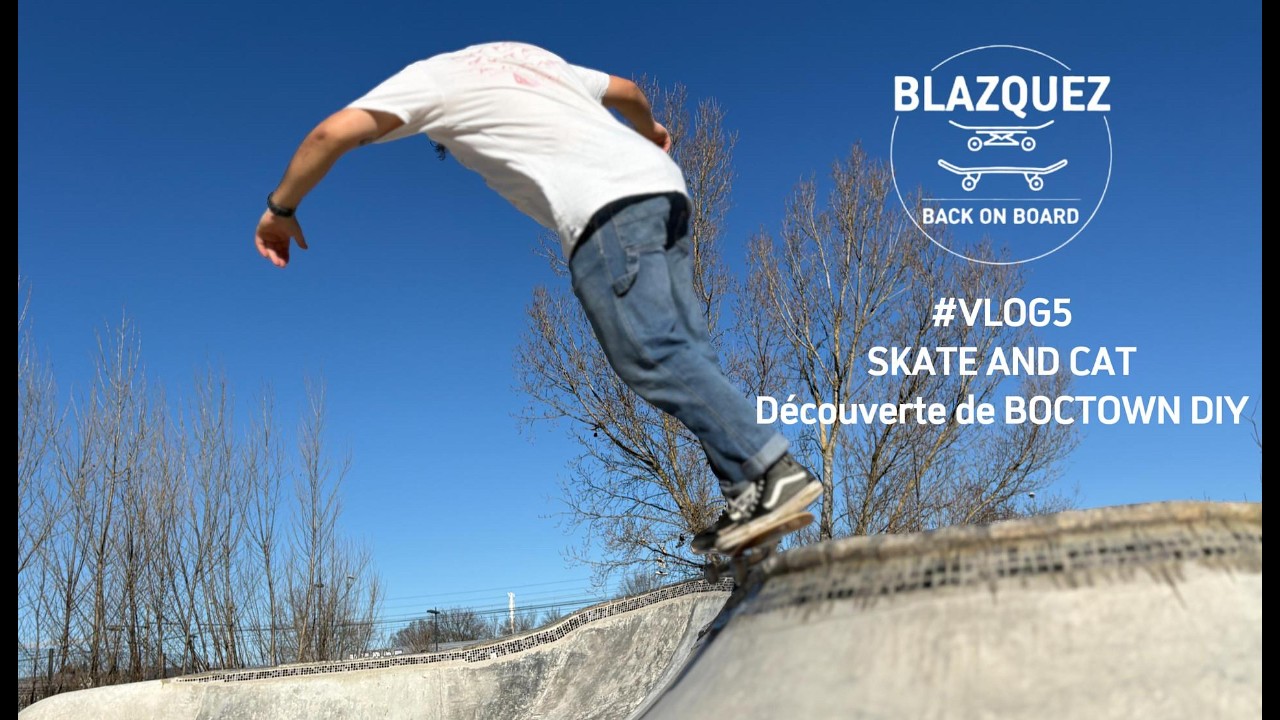 #vlog5 // Skate & Cat  // Découverte de BOCTOWN DIY