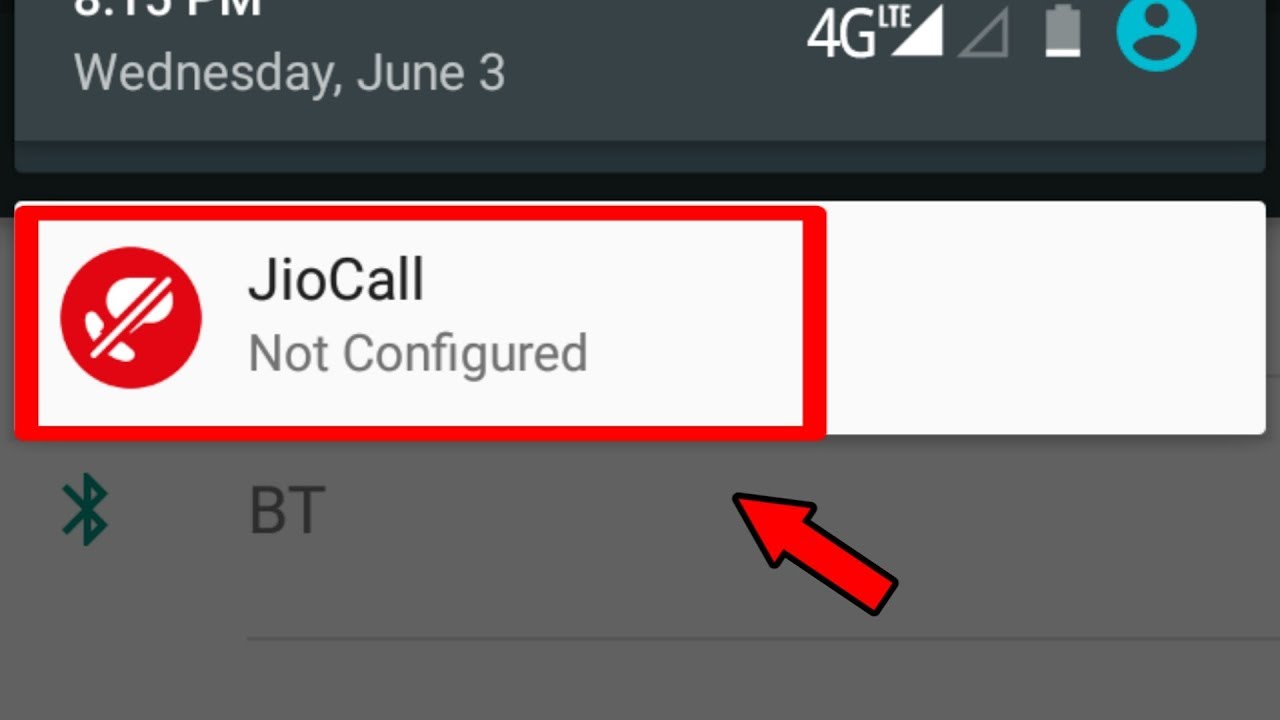 Jio Call Not Configured