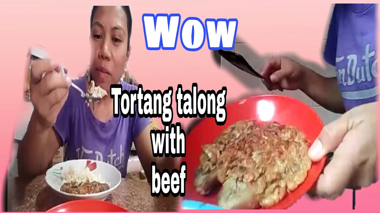 Magluto ng tortang talong with beef for my breakfast | alma macayayong