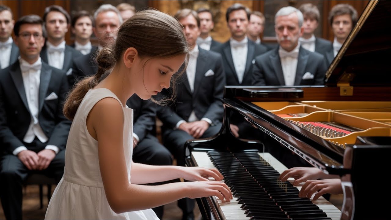 She Was Just the Cleaner’s Young Girl — Until Her Piano Genius Shocked Every Artist Nearby…