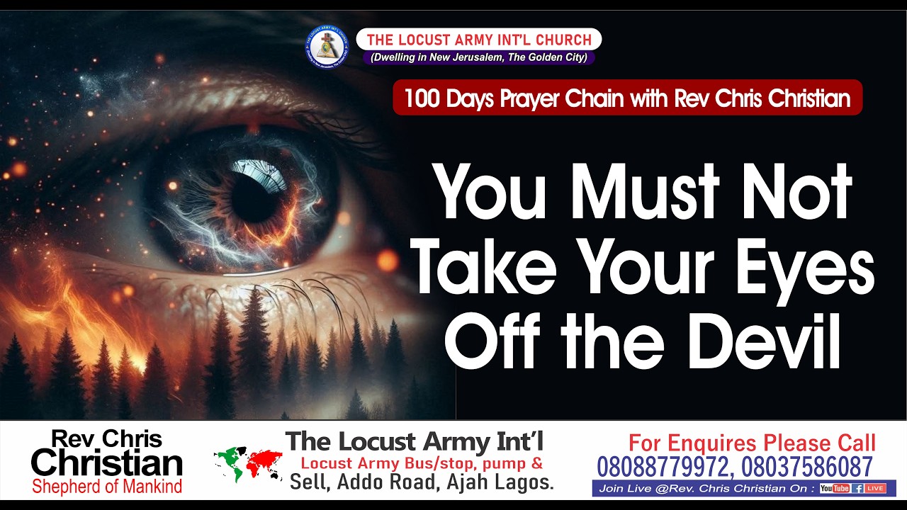 Rev Chris Christian | You Must Not Take Your Eyes Off the Devil