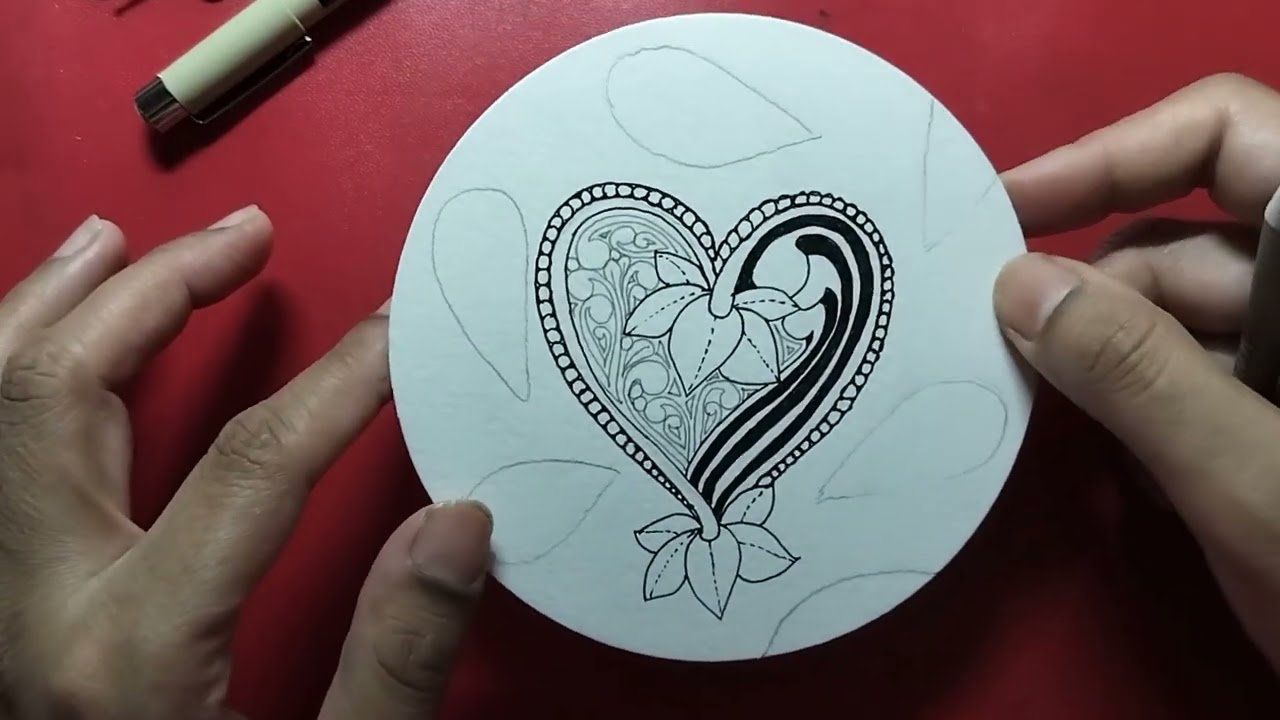 Ghost Tangles (5) - Step by Step guided Zentangle tutorial by CZT Sanyukta Saxena