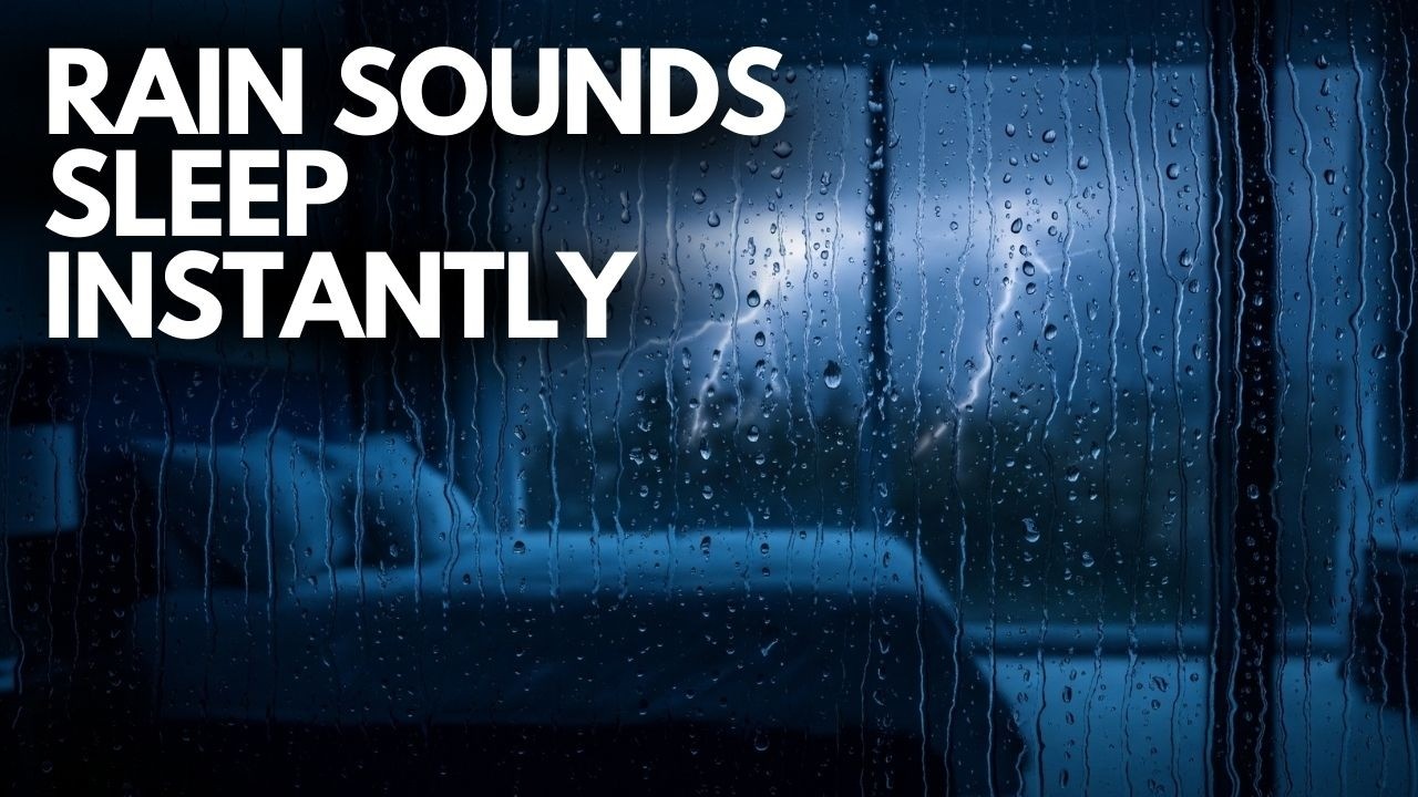 8 Hours Heavy Rain Sounds for Deep Sleep – Insomnia & Anxiety Relief    - Black Screen