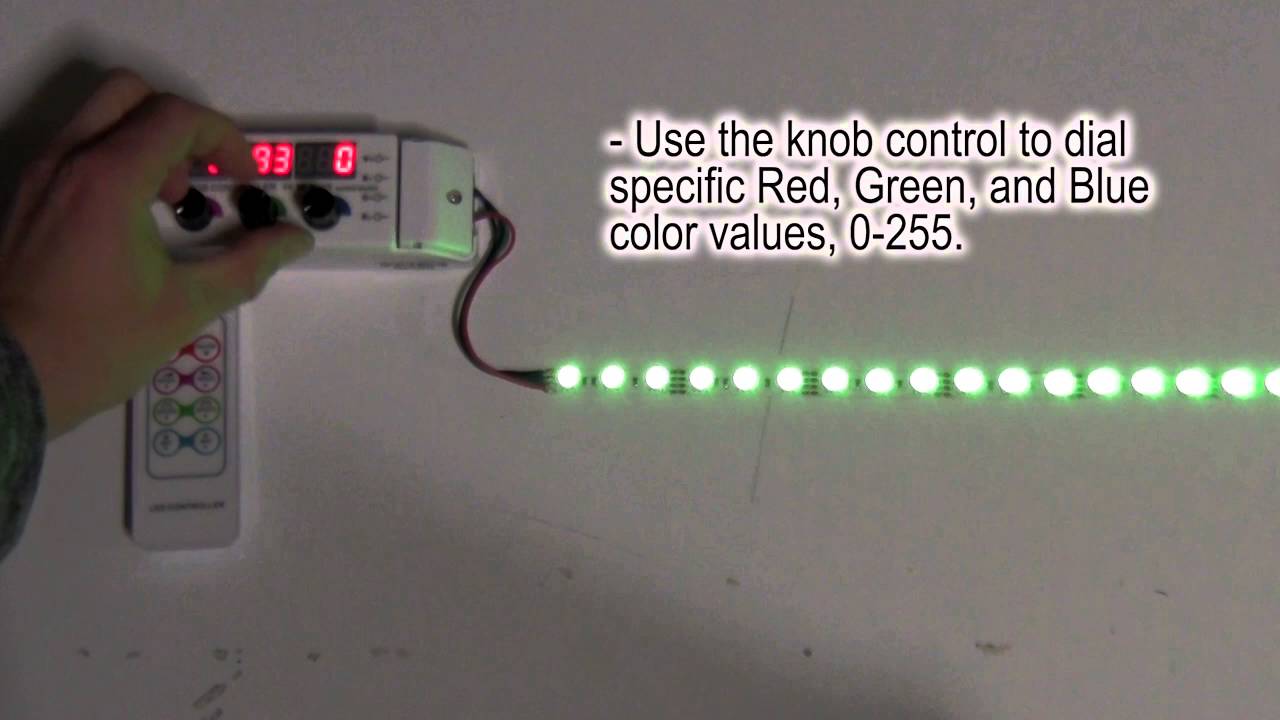 3 Knob RGB LED Controller with Digital Display for 12-24VDC LED Lights - EcolocityLED.com