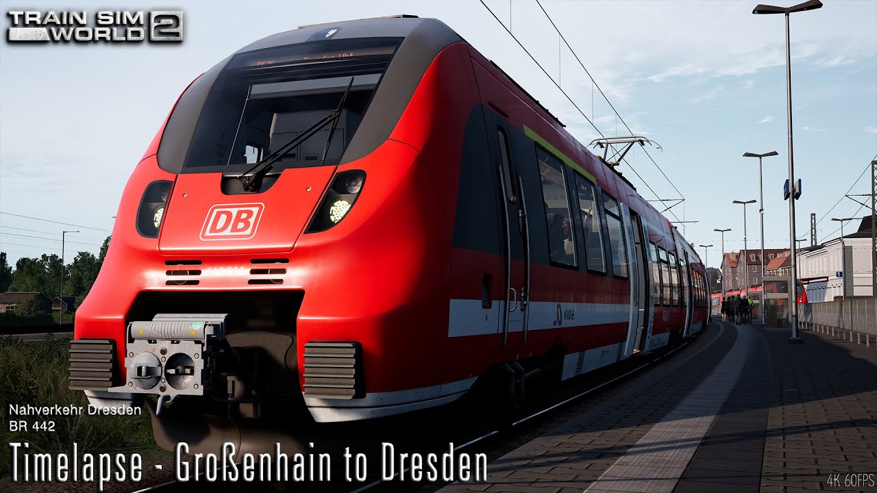 Großenhain to Dresden - Nahverkehr Dresden - Timelapse - Train Sim World 2