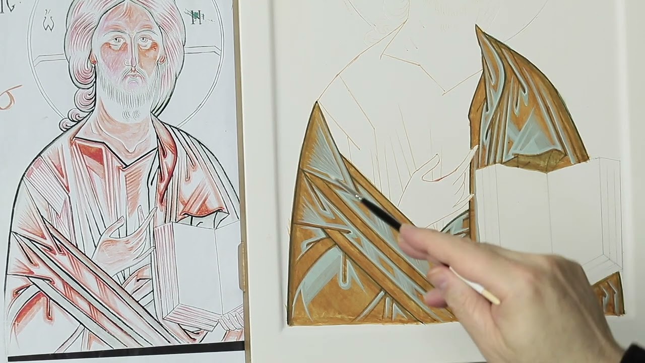 PINTAR EL MANTO DEL CRISTO DE MOSCÚ -DEMO (Curso de Iconografía)