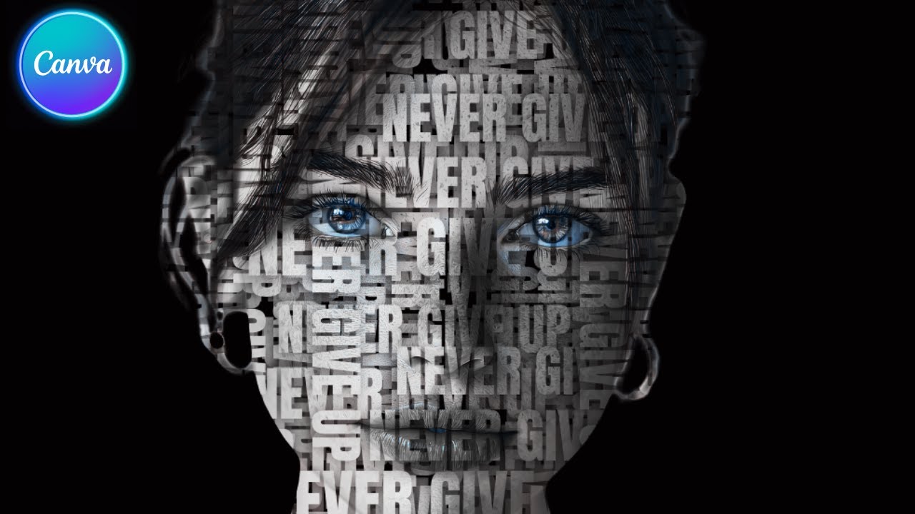 Turn Words Into a Portrait in Canva | Step-by-Step Tutorial