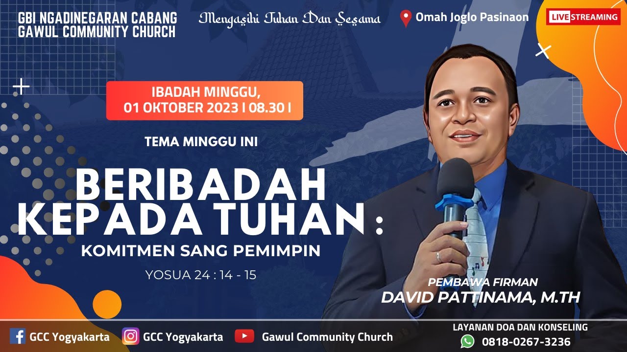 [LIVE] Ibadah Minggu, 01 Oktober 2023 - GBI Ngadinegaran Cabang Gawul Community Church -
