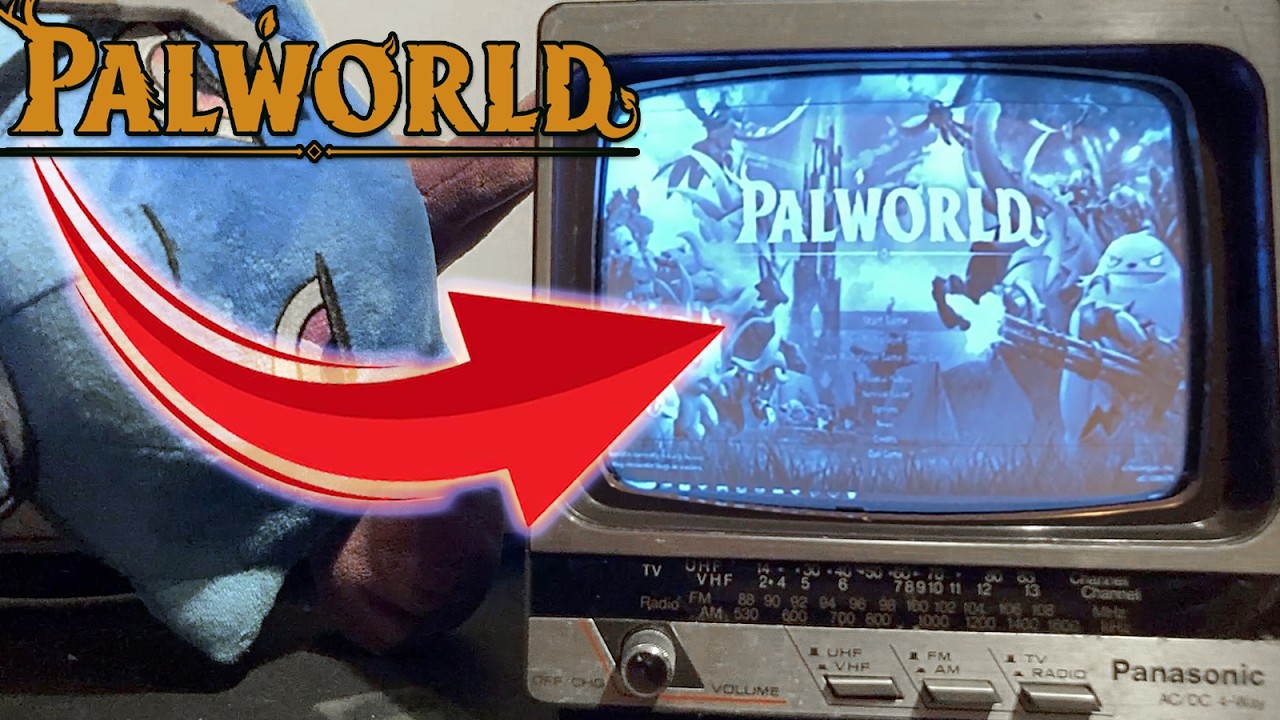 Palworld on a 1984 TV — A Game Too Big to Be Contained On Its 2nd Birthday!