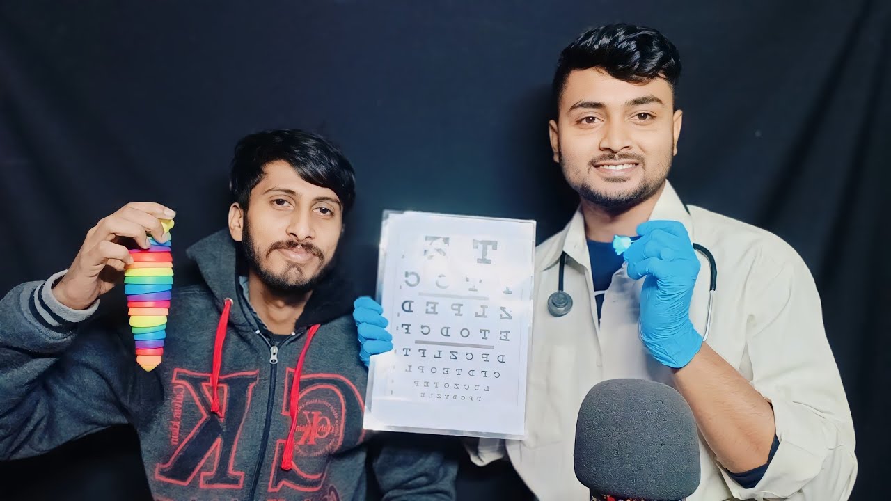 ASMR Cranial Nerve Exam on a Real Patient