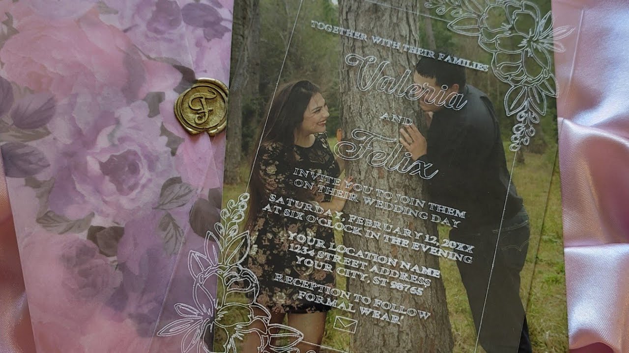 How to do an Engraved Acrylic invitation
