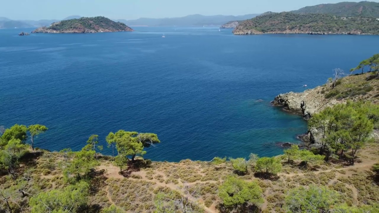 Fethiye Karaot Plajı Drone Çekimi, Karavan Çadır Kamp Alanı