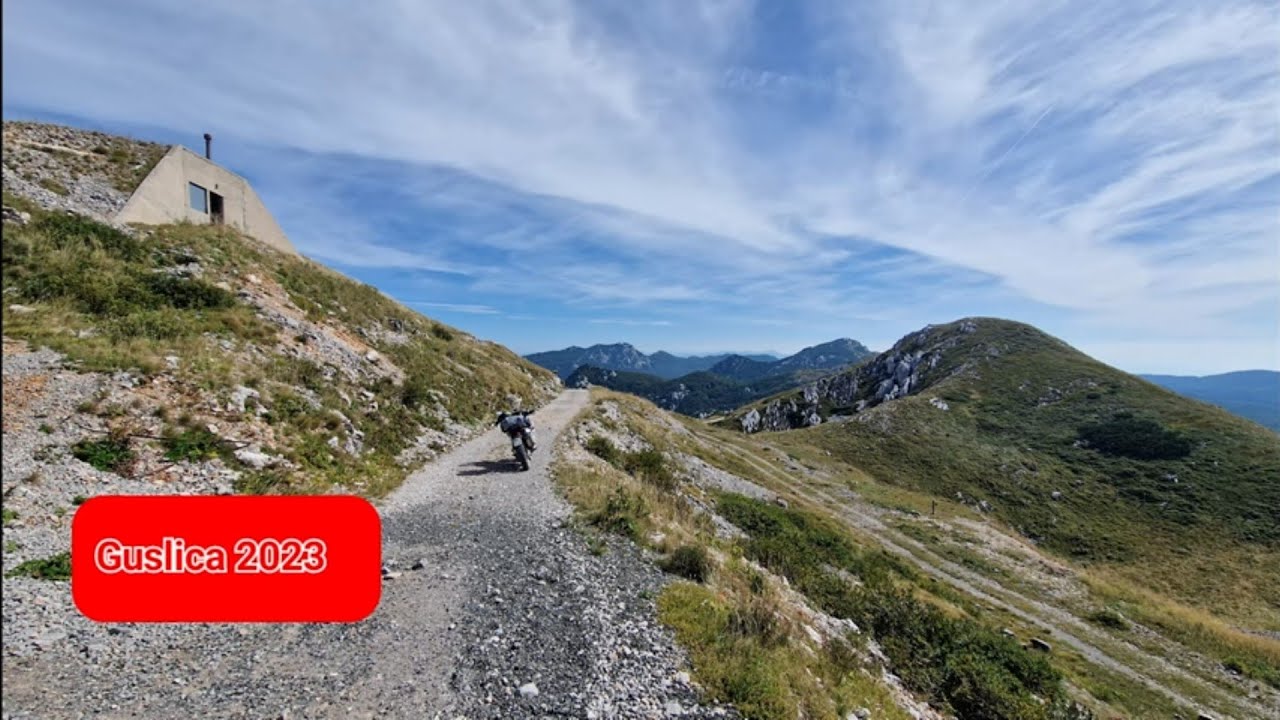 Guslica 1490m, Croatia - 2023, a former military base, ride with Africa Twin.