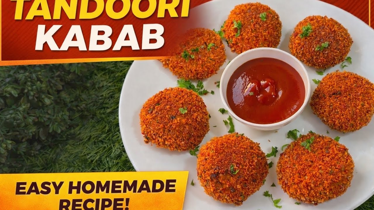 Crispy Tandoori Chicken Kabab | Easy Homemade Recipe | Street Style Snack