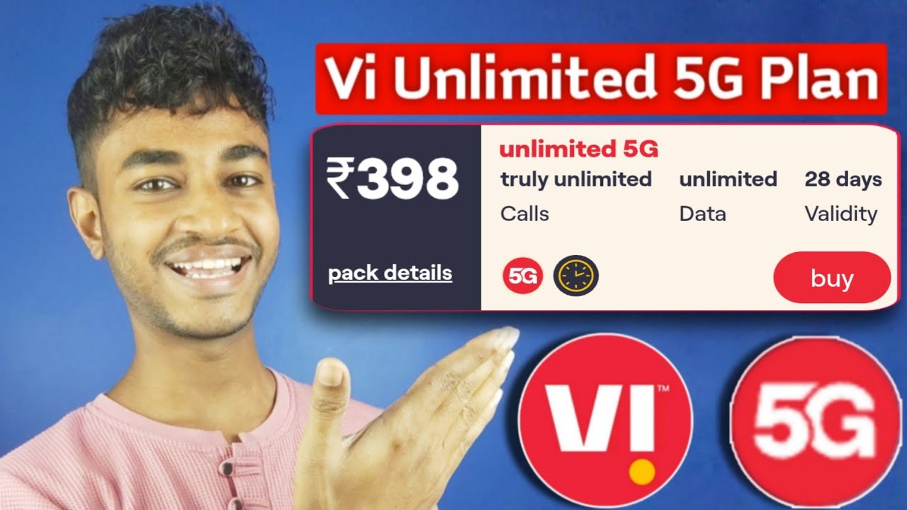 Vi Unlimited 5G Recharge Plan Rs.398 But*