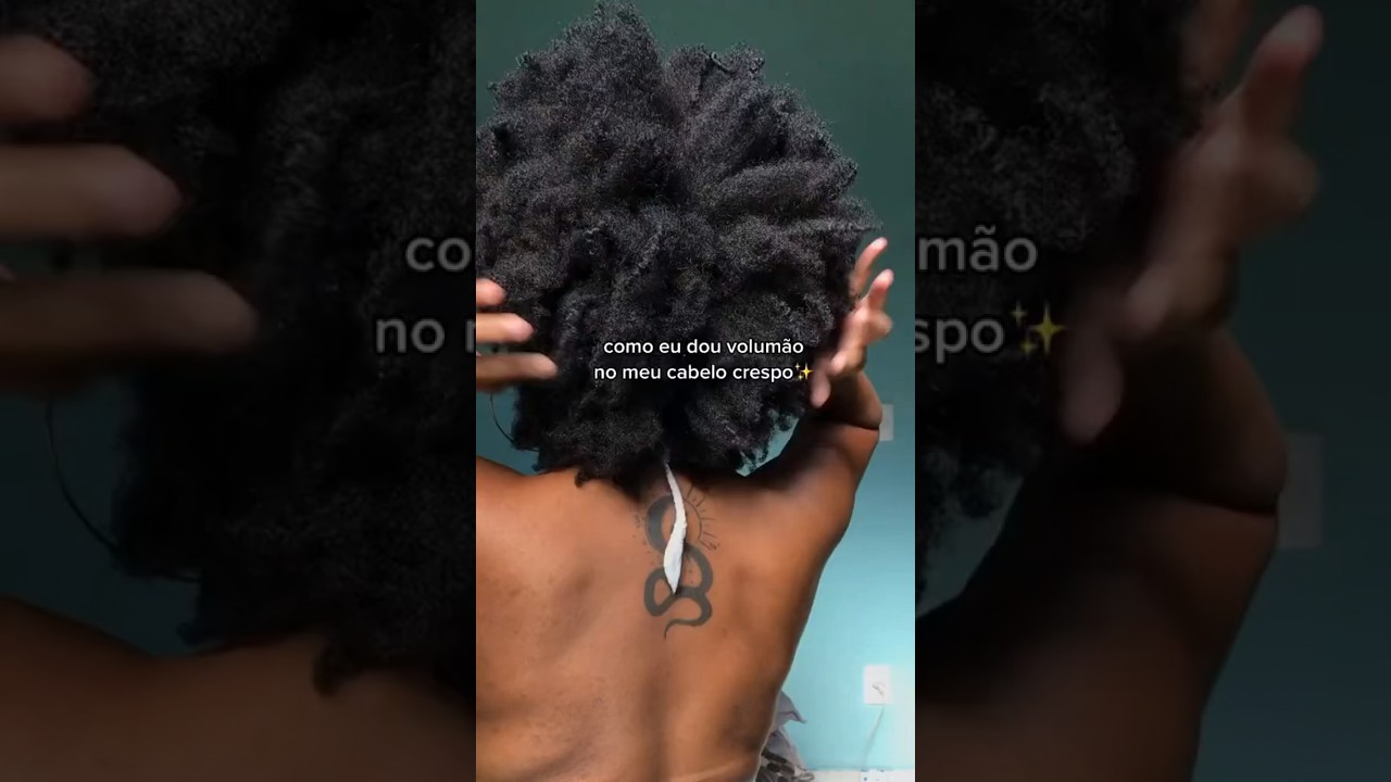 Voc&ecirc; sabe como dar volume no cabelo crespo? Meu cabelo &eacute; tipo 4b/4c e te ensino o processo! 🤎