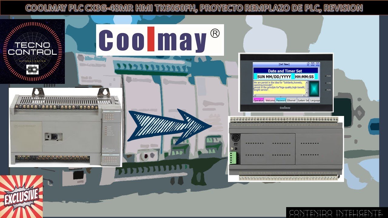 COOLMAY PLC CX3G-48MR HMI TK6050FH, PROYECTO REMPLAZO DE PLC, REVISION