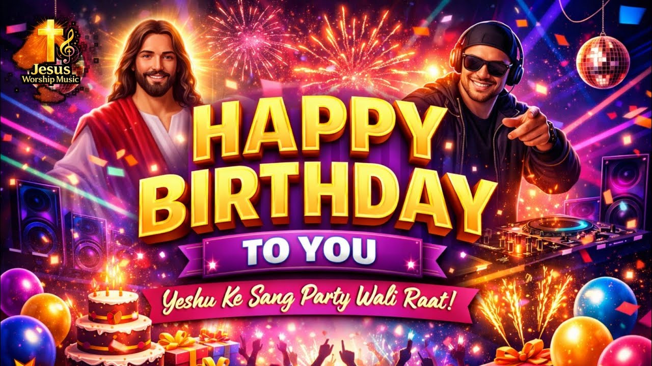 Happy Birthday To You 🎉 | Yeshu Birthday Party Song | Western EDM Christian Birthday Song (Hindi)