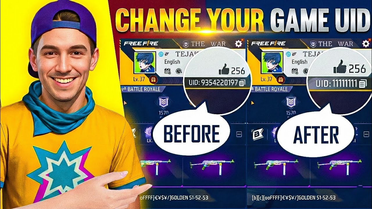 Change Your In game Uid 😲 11111111 Uid Trick Revel 😈 Nalla Free Fire