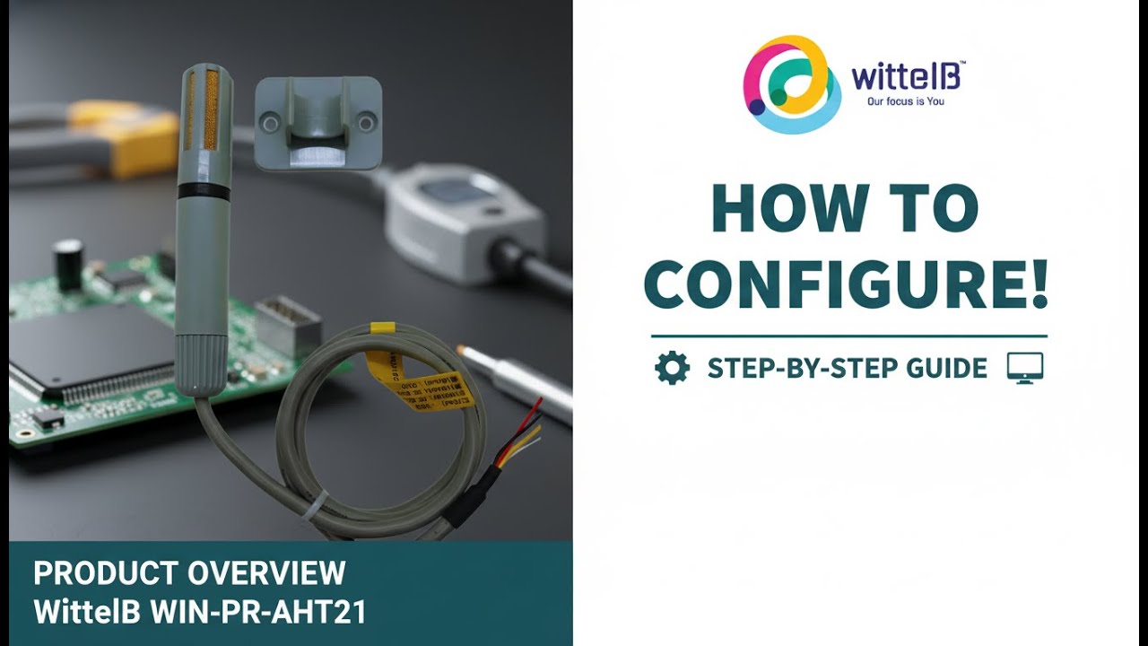 How to Set Up WIN-PR-AHT21-M | Temperature and Humidity Sensor with Modbus RS485 Output | 5V |